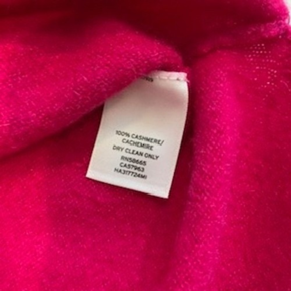 Halogen Cashmere Sweater Womens Small Magenta Pink Crew Neck Long Sleeve Knit - Picture 12 of 14